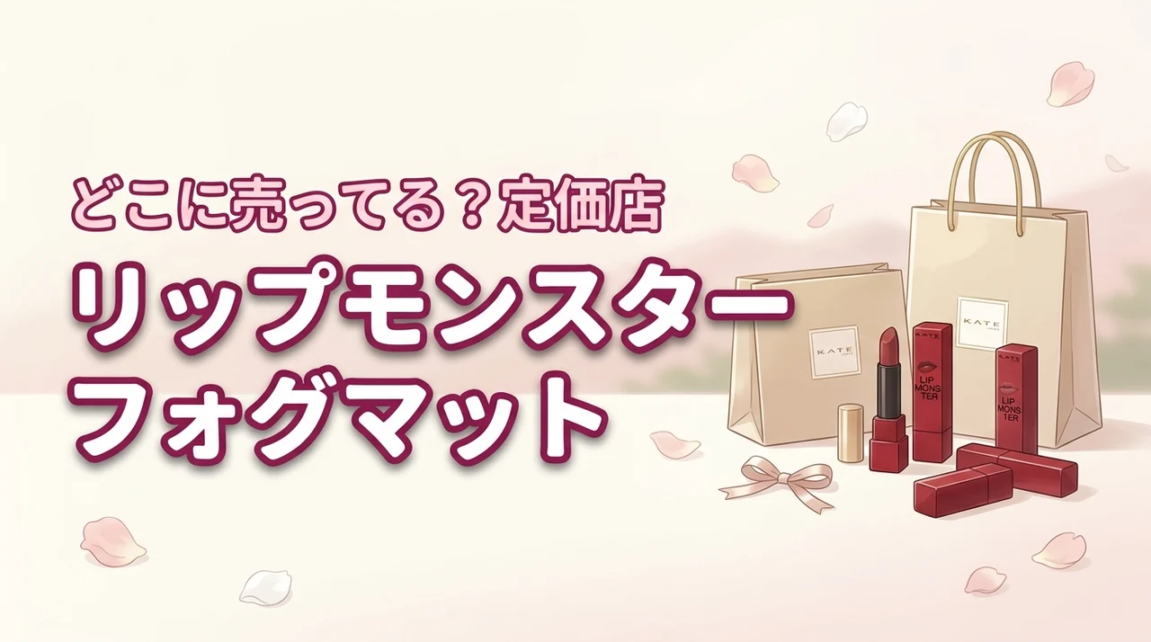 ケイトのリップモンスター フォグマットはどこに売ってる？定価で買えるお店まとめ
