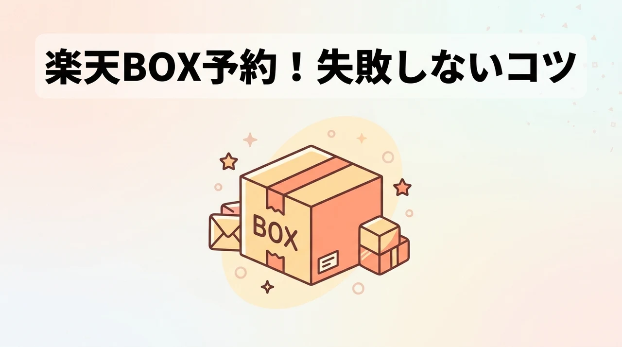 楽天での予約方法とBOX購入時の注意点