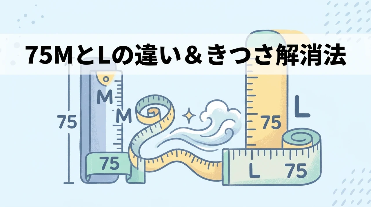 75Mと75Lの違いやきつい時の対処法