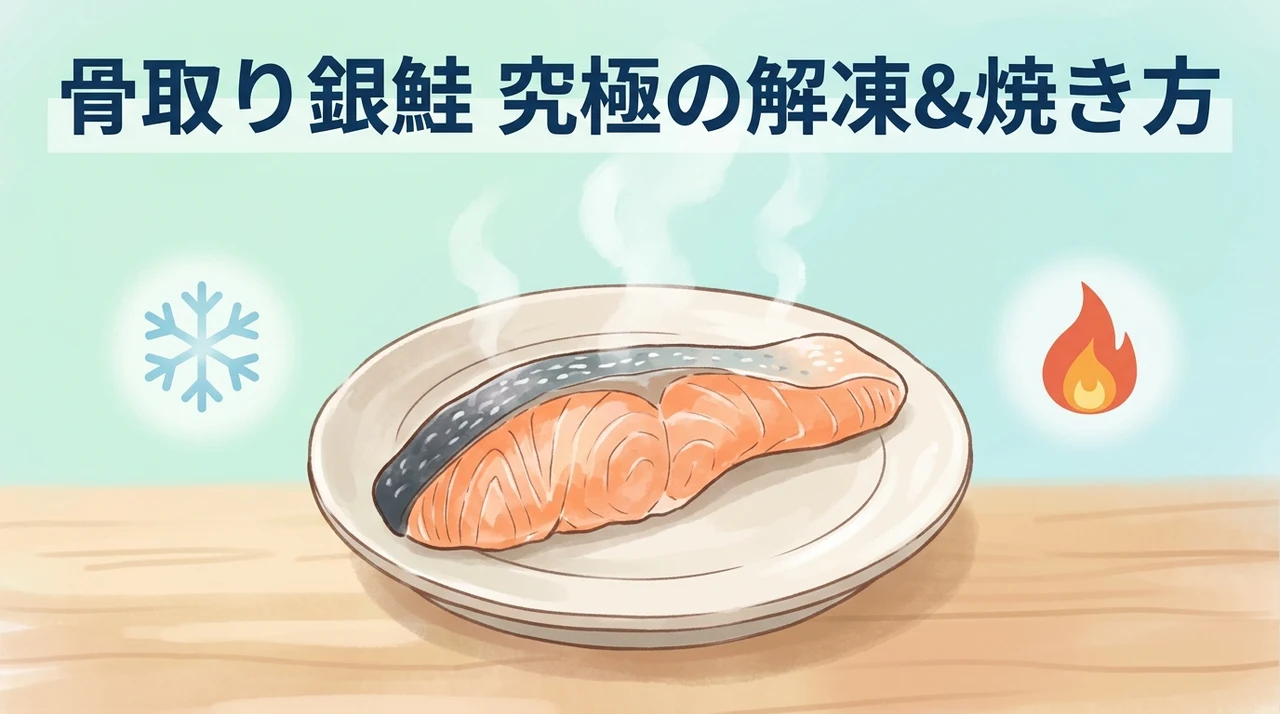 骨取り銀鮭の美味しい焼き方と解凍方法