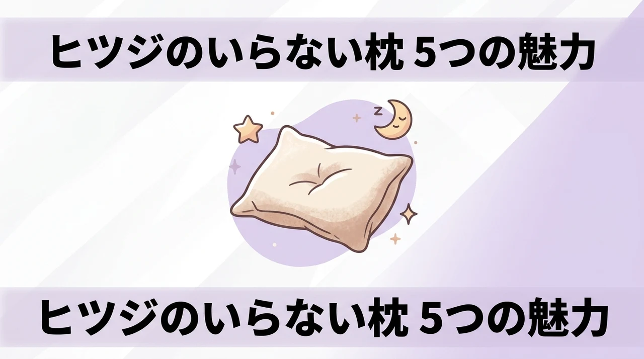 ヒツジのいらない枕を使うメリット5つ