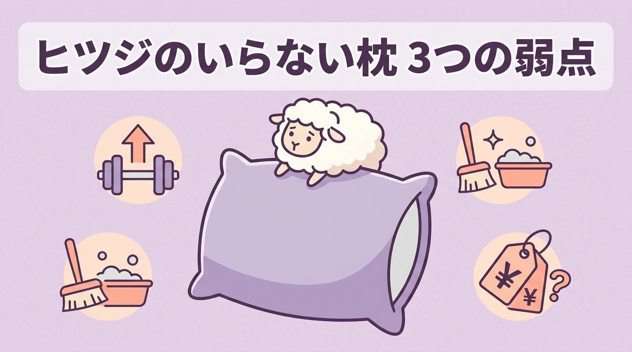 ヒツジのいらない枕のデメリット3つ