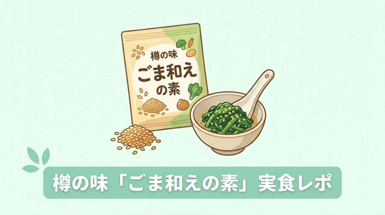 樽の味のごま和えの素を実食！味や使い心地の口コミ
