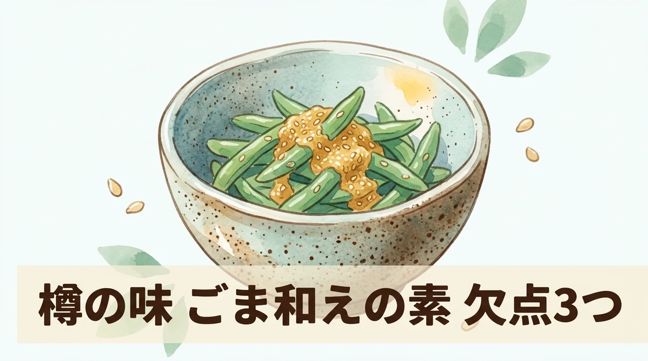 樽の味のごま和えの素のデメリット3つ