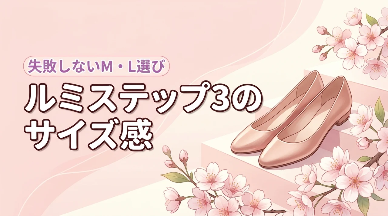 ルミステップ3のサイズ感で迷う？幅広・甲高な足でも失敗しないM・Lの選び方を伝授